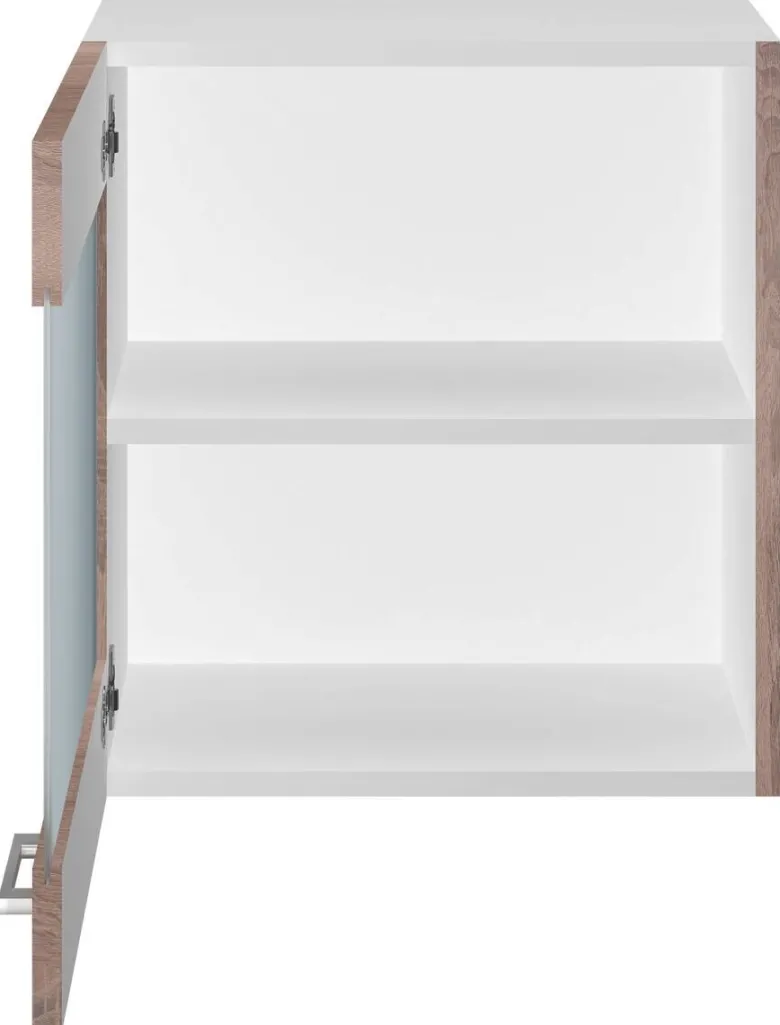 Glashängeschrank Samoa weiß Eiche Nachbildung B/H/T: ca. 50x54,8x32 cm