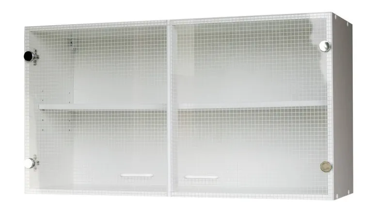 Glashängeschrank weiß matt B/H/T: ca. 100x53x35 cm