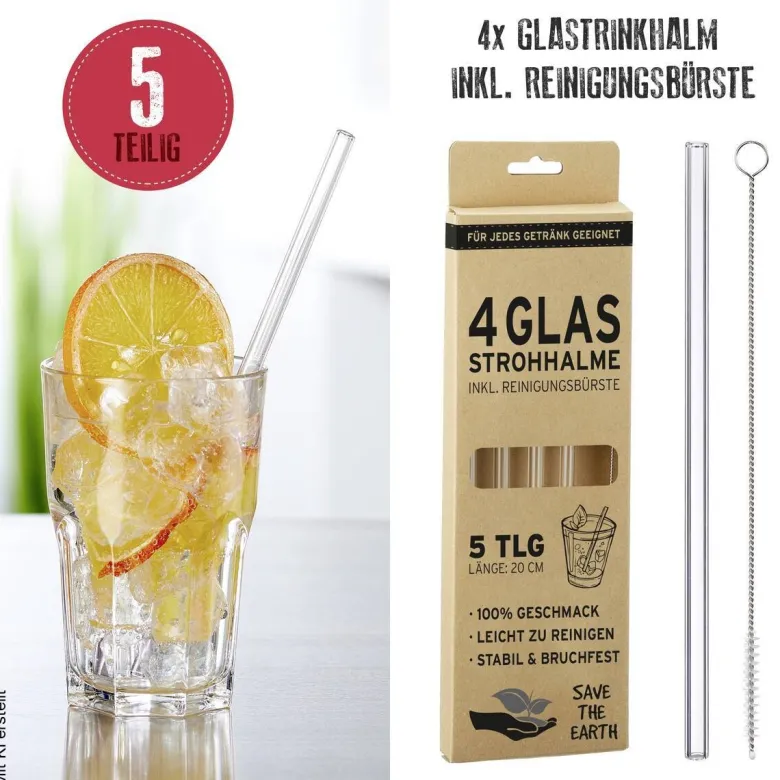 Glastrinkhalm