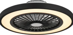 GLOBO Deckenventilator mattschwarz Opal H/D: ca. 15,9x54 cm max. 45 W