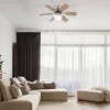 GLOBO Deckenventilator 307 nickel matt H/D: ca. 28x76 cm max. 60 W