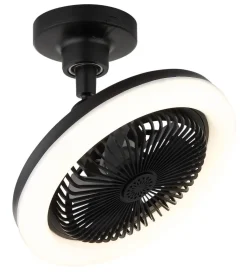 GLOBO Deckenventilator Opal mattschwarz H/D: ca. 21,7x25,8 cm max. 20 W