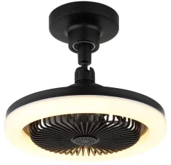 GLOBO Deckenventilator Opal mattschwarz H/D: ca. 21,7x25,8 cm max. 20 W