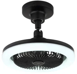 GLOBO Deckenventilator Opal mattschwarz H/D: ca. 21,7x25,8 cm max. 20 W