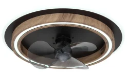 GLOBO Deckenventilator Opal schwarz dunkelbraun H/D: ca. 13,5x50 cm max. 32 W