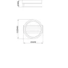 GLOBO Deckenventilator schwarz Kunststoff Metall B/H/L: ca. 30x12x30 cm