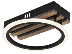 GLOBO Deckenventilator schwarz Kunststoff Metall B/H/L: ca. 30x12x30 cm