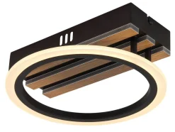 GLOBO Deckenventilator schwarz Kunststoff Metall B/H/L: ca. 30x12x30 cm