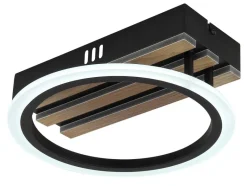 GLOBO Deckenventilator schwarz Kunststoff Metall B/H/L: ca. 30x12x30 cm