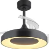 GLOBO Deckenventilator transparent grau Opal H/D: ca. 44,8x91 cm max. 40 W