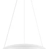 GLOBO Hängeleuchte weiß sand Metall Kunststoff H/D: ca. 150x33 cm 1 Brennstellen