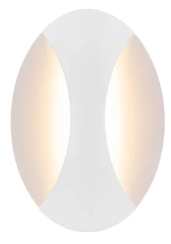 GLOBO LED-Wandleuchte weiß Metall B/H: ca. 21x15 cm 1 Brennstellen