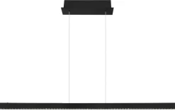 GLOBO Pendelleuchte mattschwarz Aluminium Metall B/H/T: ca. 9x120x120 cm 1 Brennstellen