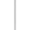 GLOBO Stehlampe Chrom Opal schwarz Glas Textil Metall H/D: ca. 150x32,5 cm E27 1 Brennstellen
