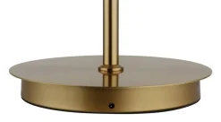 GLOBO Stehlampe gold Metall Glas B/H/L: ca. 44x37x44 cm