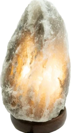 GLOBO Tischleuchte Stone grau braun Holz H/D: ca. 20,3x11,4 cm E14 1 Brennstellen