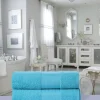 Good Morning Duschtuch 2er-Pack aqua Baumwolle B/L: ca. 70x140 cm