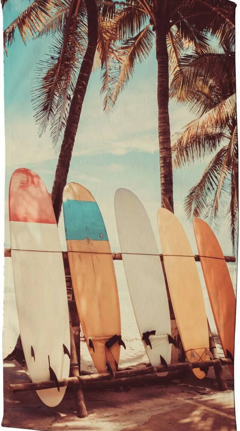 Good Morning Strandtuch Vintage Surf Multi Polyester B/L: ca. 100x180 cm