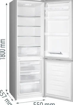 Gorenje Kühl-/Gefrierkombination RK418DPS4 Edelstahl B/H/T: ca. 55x180x55,7 cm