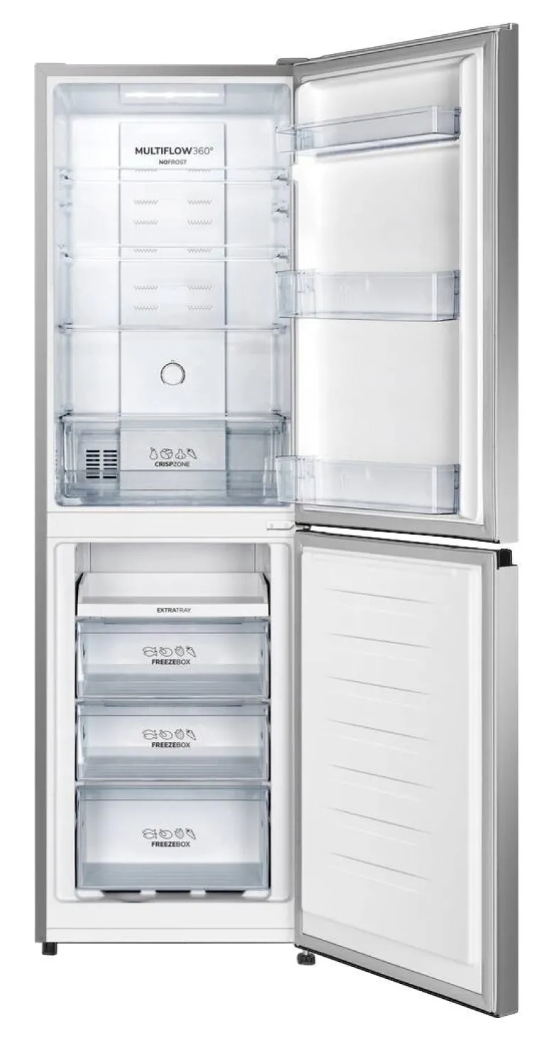 Gorenje Kühl-/Gefrierkombination NRK 418 DCS4 Edelstahloptik B/H/T: ca. 55x183x56 cm