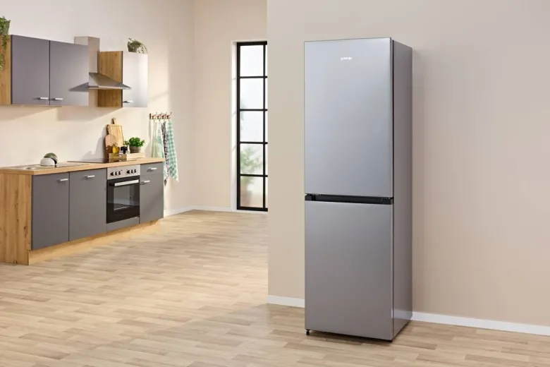 Gorenje Kühl-/Gefrierkombination NRK 418 DCS4 Edelstahloptik B/H/T: ca. 55x183x56 cm