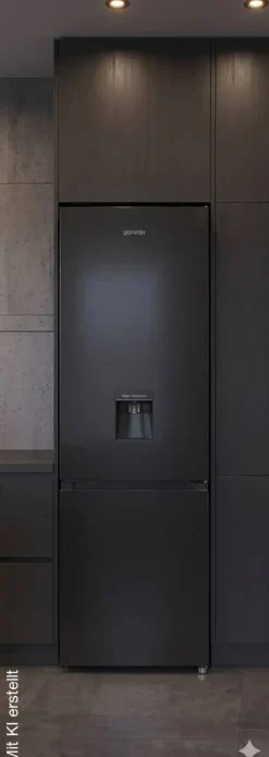 Gorenje Kühl-/Gefrierkombination RK418DPB4WDI schwarz B/H/T: ca. 55x180x55,7 cm