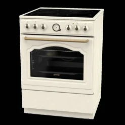 Gorenje Retro-Standherd 60cm mit Glaskeramikkochfeld GECS6B70CLI beige B/H/T: ca. 60x85x60 cm