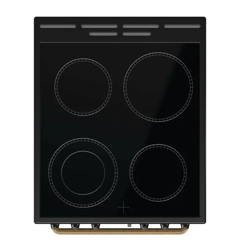 Gorenje Retro-Standherd 50cm mit Glaskeramikkochfeld GECS5B70CLB schwarz B/H/T: ca. 50x85x60 cm