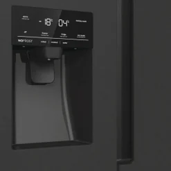 Gorenje Side-by-Side NRR9ESBXL Ice Crushed schwarz B/H/T: ca. 92x179x70 cm