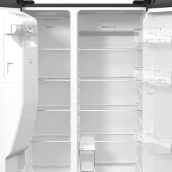 Gorenje Side-by-Side NRR9ESBXL Ice Crushed schwarz B/H/T: ca. 92x179x70 cm