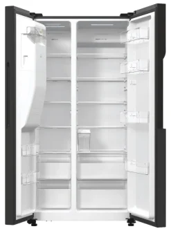 Gorenje Side-by-Side NRR9ESBXL Ice Crushed schwarz B/H/T: ca. 92x179x70 cm