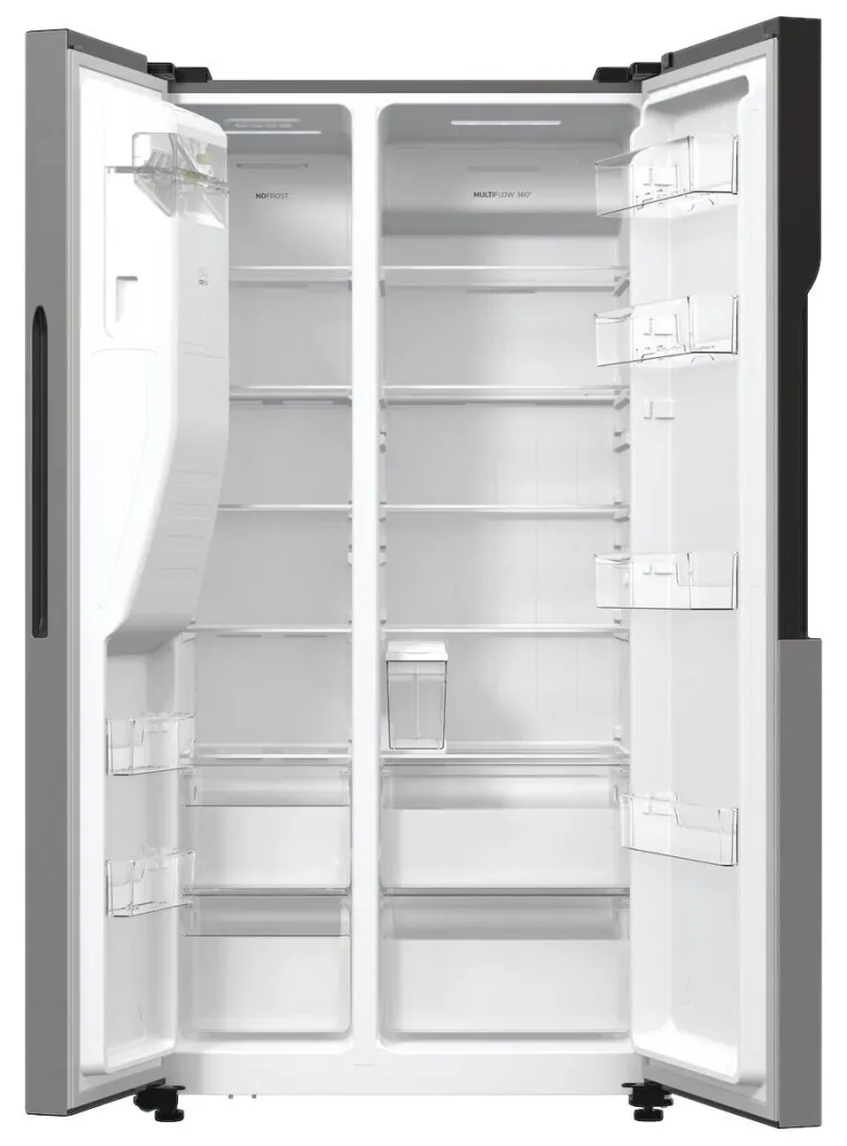 Gorenje Side-by-Side NRR9ESXL Edelstahloptik B/H/T: ca. 92x179x70 cm