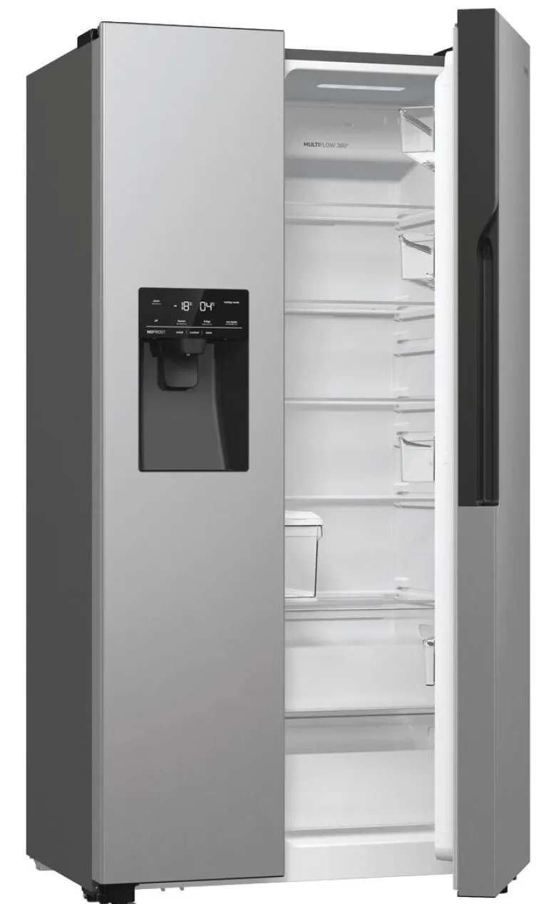 Gorenje Side-by-Side NRR9ESXL Edelstahloptik B/H/T: ca. 92x179x70 cm