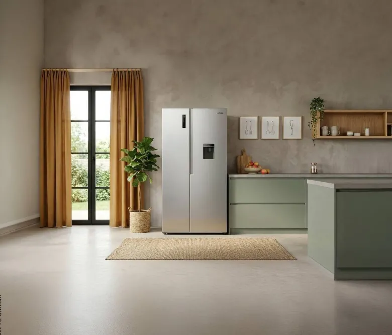 Gorenje Side-by-Side NRS9E4XWD Inox B/H/T: ca. 91,1x178,6x61,5 cm
