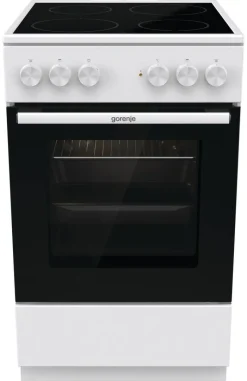 Gorenje Standherd 50cm mit Glaskeramikkochfeld GEC5A22WG weiß B/H/T: ca. 50x85x60 cm