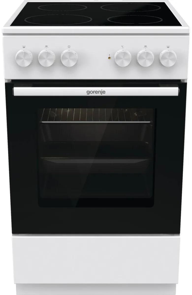 Gorenje Standherd 50cm mit Glaskeramikkochfeld GEC5A22WG weiß B/H/T: ca. 50x85x60 cm