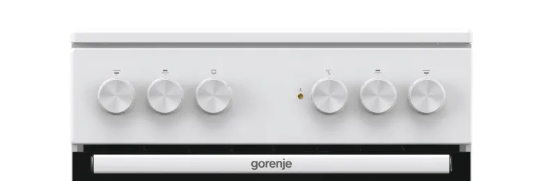 Gorenje Standherd 50cm mit Glaskeramikkochfeld GEC5A22WG weiß B/H/T: ca. 50x85x60 cm