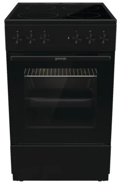 Gorenje Standherd 50cm mit Glaskeramikkochfeld GEC5A20BG schwarz B/H/T: ca. 50x85x59 cm
