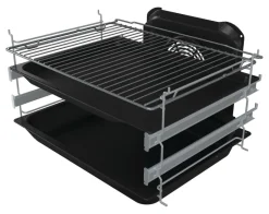 Gorenje Standherd 60cm mit Glaskeramikkochfeld GECS6C70XPA Edelstahloptik B/H/T: ca. 60x85x60 cm