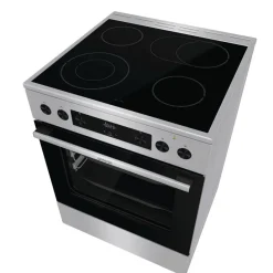 Gorenje Standherd 60cm mit Glaskeramikkochfeld GECS6C70XPA Edelstahloptik B/H/T: ca. 60x85x60 cm