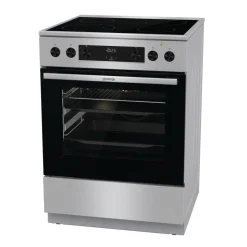 Gorenje Standherd 60cm mit Glaskeramikkochfeld GECS6C70XPA Edelstahloptik B/H/T: ca. 60x85x60 cm