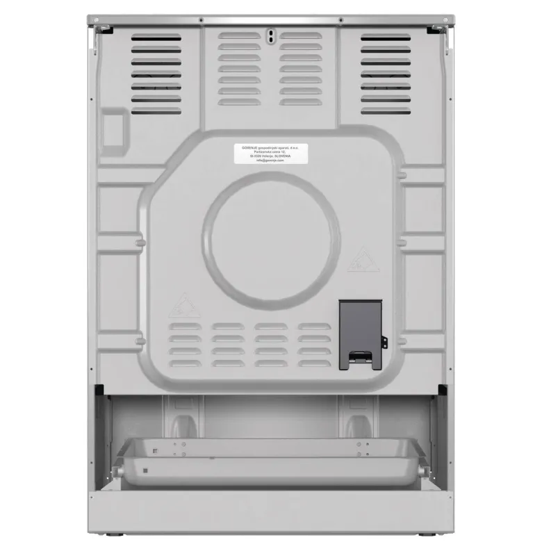 Gorenje Standherd 60cm mit Glaskeramikkochfeld GECS6C70XPA Edelstahloptik B/H/T: ca. 60x85x60 cm