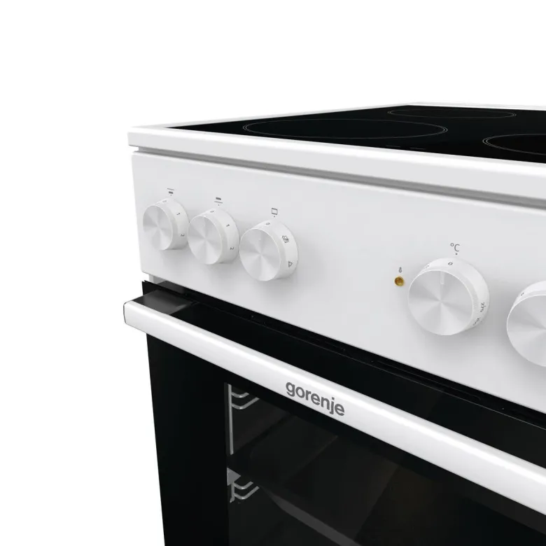 Gorenje Standherd 50cm mit Glaskeramikkochfeld GEC5A21WG weiß B/H/T: ca. 50x85x59 cm