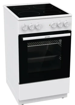 Gorenje Standherd 50cm mit Glaskeramikkochfeld GEC5A21WG weiß B/H/T: ca. 50x85x59 cm