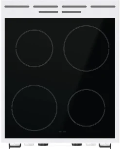 Gorenje Standherd 50cm mit Glaskeramikkochfeld GEC5C41WG weiß B/H/T: ca. 50x85x59 cm