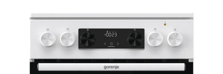 Gorenje Standherd 50cm mit Glaskeramikkochfeld GEC5C41WG weiß B/H/T: ca. 50x85x59 cm