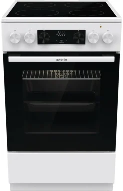 Gorenje Standherd 50cm mit Glaskeramikkochfeld GEC5C41WG weiß B/H/T: ca. 50x85x59 cm