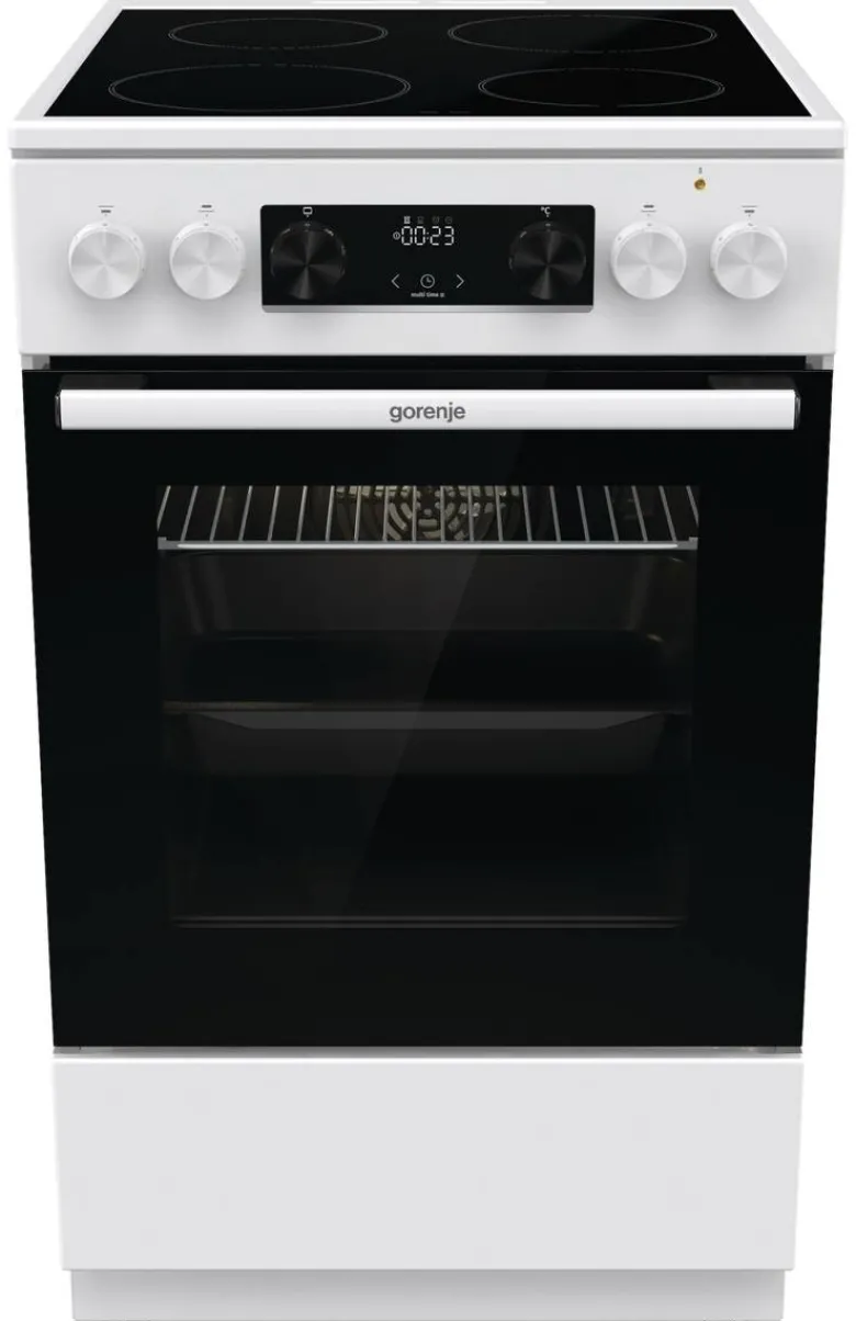 Gorenje Standherd 50cm mit Glaskeramikkochfeld GEC5C41WG weiß B/H/T: ca. 50x85x59 cm