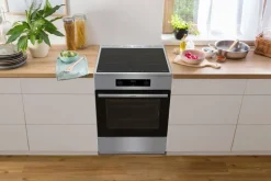 Gorenje Standherd 60cm mit Glaskeramikkochfeld GEIT6C60XPG Edelstahl B/H/T: ca. 60x85x60 cm