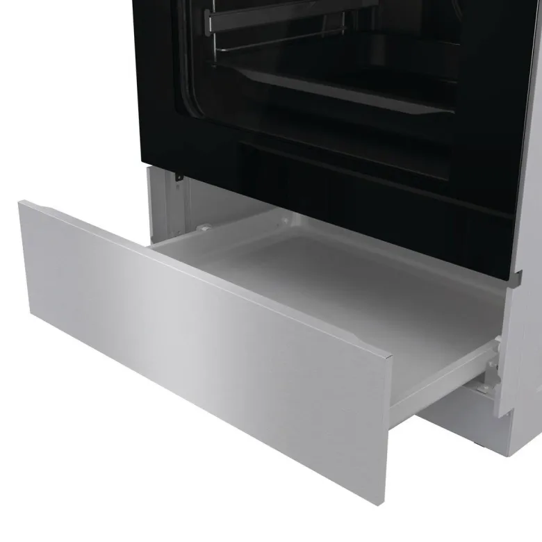 Gorenje Standherd 60cm mit Glaskeramikkochfeld GEIT6C60XPG Edelstahl B/H/T: ca. 60x85x60 cm